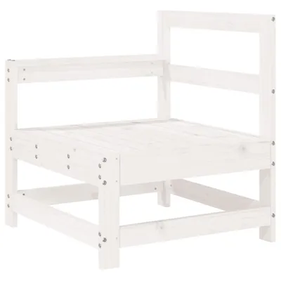 Produktbild von vidaXL Garten-Ecksofa Weiß Massivholz Kiefer