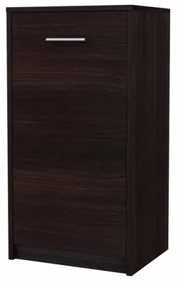 Produktbild von MATKAM Elegante Kommode BODO 1D, H/B/T 75 x 40 x 35 cm im modernen Design mit Regal und Tür (Wenge)