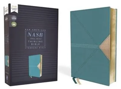 Obrázok produktu pre NASB, Thinline Bible, Leathersoft, Teal, Red Letter, 1995 Text, Comfort Print