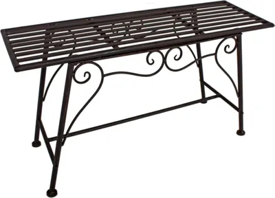 Produktbild von Gartenbank >Lorin< in rost aus Stahl - 83x45x27cm (BxHxT)