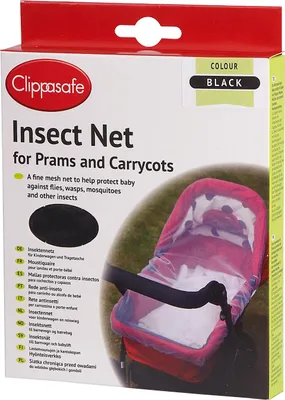 Obrázek produktu pro Clippasafe síť proti hmyzu na kočárek, černá