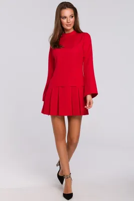 Produktbild von Makover Minikleid für Frauen Sebiloena K021 rot XXL