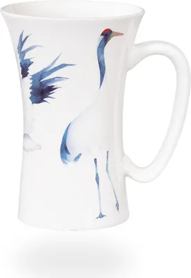 Produktbild von tea4chill Könitz Teetasse Mega Mug The Crane. Tee- oder Kaffeetasse 610ml, XXL Jumbotasse aus Fine Bone China Porzellan
