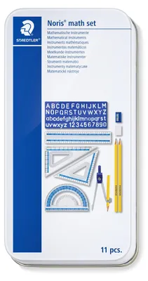 Produktbild von STAEDTLER 557 11 Geometrieset im Metalletui,  9-teiliges