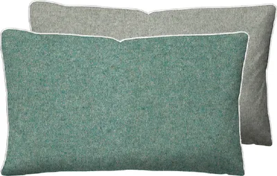 Produktbild von biberna Melange-Flanell Bettwäsche 0840500 MELANGE UNI color: fichte, size: 1x 40x60 cm