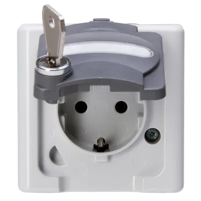 Obrázek produktu pro Kopp 103556002, Typ F, Šedá, Bílá, Termoplastik, IP44, 250 V, 16 A