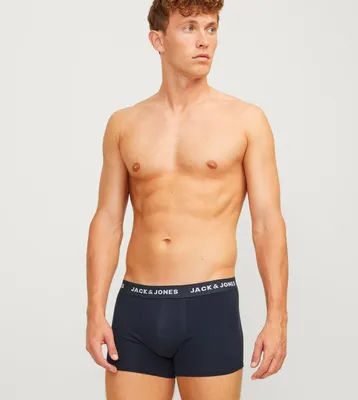 Image de Jack & Jones boxer lot de 7 jacbasic trunks light grey melange / navy blazer / black hommes