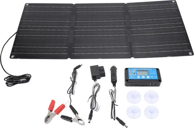 Produktbild von 100W tragbare faltbare Solarpanel Kit Solar Controller 2 USB-Ausgang Unterstützung Auto OBD Aufladen wasserdicht für Camping Outdoor Trip 3 Fold