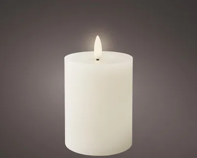 Produktbild von LED Kerze Wachs weiß Ø7xH11.2cm
