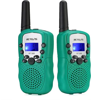 Produktbild von Retevis RT388 Walkie Talkie Kinder, Tastensperrer, sicheres Funkgerät, 8 Kanäle, Reichweite, Geschenke Spielzeug für Jungen Mädchen, Abenteuer Camping