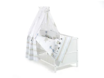 Produktbild von Schardt 4-teilig Bettset mit Druckstoff Banjo Blau, 13 402 00 00 1/699