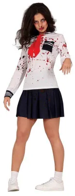 Obrázek produktu pro Děsivý kostým Zombie studentka Halloween 2026