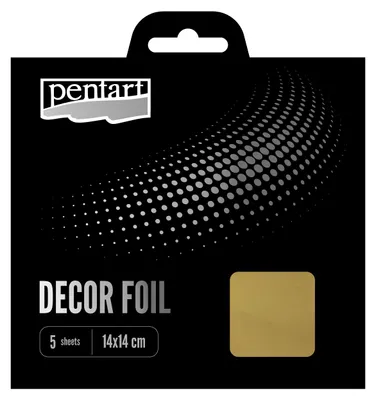 Obrázek produktu pro Metalická dekorační fólie Pentart - zlatá cm