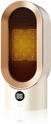 Productafbeelding van Elektrische blazeradiator, 800W, keramisch, compact, geschikt voor woonkamer, kantoor, slaapkamer