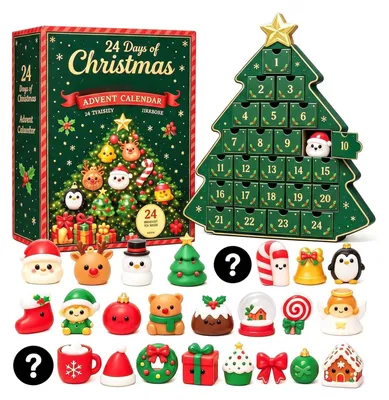 Imagen del producto de Calendario de Adviento Squishy 2026 Dumpling Calendario de Navidad 24 Días C09 Cc09 Talla Única