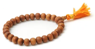 Produktbild von Mala-Armband aus Sandelholz
