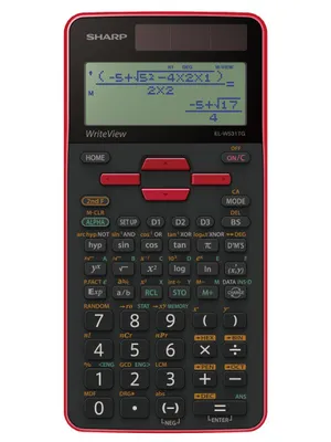 Zdjęcie produktu dla Sharp SH-ELW531TG, Kieszeń, Wyświetlacz kalkulatora, 16 cyfr(y), Bateria/Energia słoneczna, Czarny, Czerwony