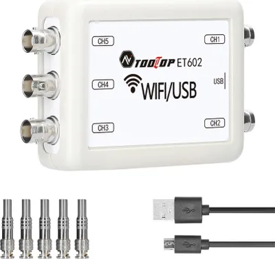 Produktbild von TOOLTOP Virtuelles Oszilloskop, 5-Kanal-Datenspeicher-Erfassungsrekorder, 4 Messmodi umschaltbar