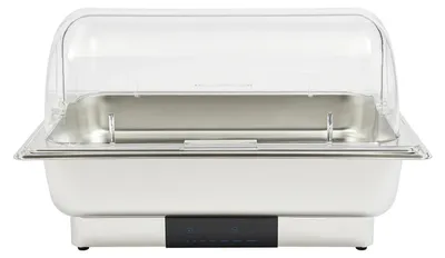 Produktbild von Elektrischer Buffetwärmer - 9 l Speisenwärmer Chafing Dish - Edelstahl - Touchscreen 35–90 °C einstellbar - 600 W - 1 Becken EU-Stecker