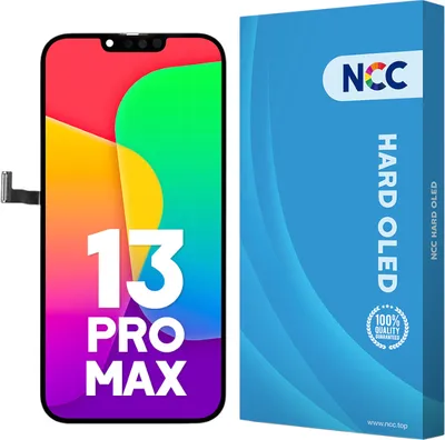 Produktbild von SMT - Kompatibel NCC Hard OLED Display Touchscreen Bildschirm Schwarz für Apple iPhone 13 Pro Max A2643, A2484, A2641, A2644, A2645 & Werkzeug