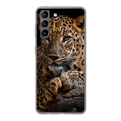 Produktbild von MuchoWow® Handyhülle Schutzhülle Hülle für Samsung Galaxy S21 Wildtiere - Panther - Porträt - Schwarz - Tiere Silikon Softcase Handy Hülle - Softcase