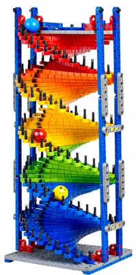 Produktbild von Kugelbahn Bausteine 550 Teile Rutschbahn Lernspiel