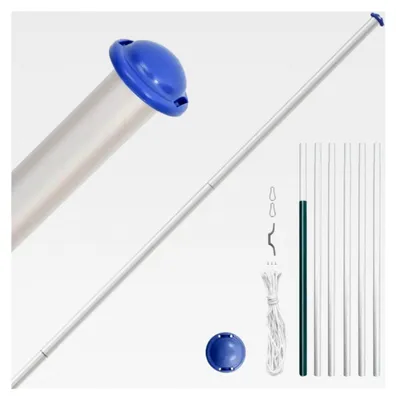 Produktbild von Flagge der Ukraine mit 6,23 m Aluminium-Mast