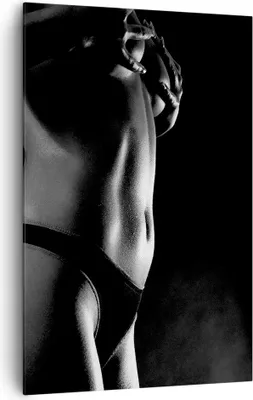 Produktbild von Bild auf Leinwand - Leinwandbild - Einteilig - Anatomie Frau nackt - 80x120cm - Wand Bild - Wanddeko - Wandbilder - Leinwanddruck - Wanddekoration - Leinwand bilder - Wandbild - PA80x120-1362