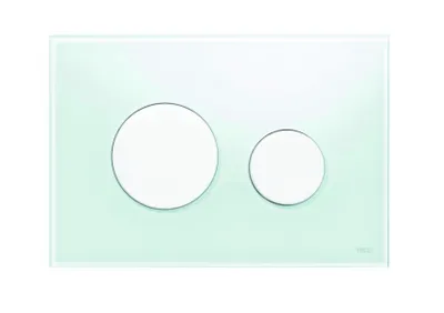 Image de TECEloop WC-Betätigungsplatte f. 2-Mengentechnik Glas weiß Tasten weiß