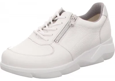 Produktbild von Waldläufer Schnürhalbschuhe in weiss/weiss kombi, Gr. 4.5