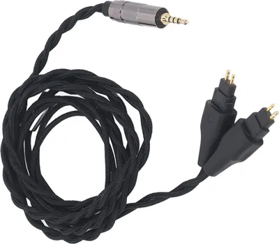 Imagen del producto de Cable de repuesto para auriculares, fabricado con cobre plateado, con conector simétrico de 2,5 mm, compatible con modelos HD580, HD650, HD660S, HD6XX, HD600, HD660, entre otros.
