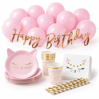 Produktbild von PartyDeco SET12-EU1-KARTON, Dekoration, Pink, Weiß, Geburtstag, 55 Stück(e), 8 Stück(e)
