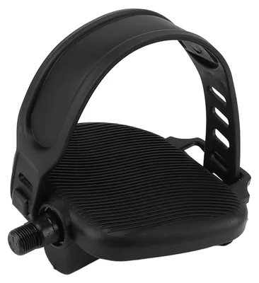 Image de Pédales d'entraînement à domicile : durables, antidérapantes, avec sangles réglables, portables, compatibles avec les vélos d'appartement, filetage de 9/16 de pouce, pédales de vélo