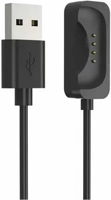 Produktbild von SYSTEM-S USB 2.0 Kabel 100 cm Ladekabel für Oppo Band 3 Pro 3 2 Smartwatch in Schwarz