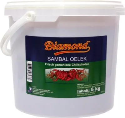 Produktbild von Diamond Original Sambal Oelek sehr scharf Chiliwürzpaste 5000g