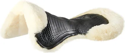 Produktbild von Acavallo Gel Pad mit Lammfell, Größe:M, Farbe:black/natural