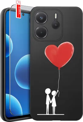 Immagine prodotto di ETUI do Xiaomi Redmi Note 14 5G WZORY| WALENTYNKOWE SERCE | CASE + SZKŁO 9H