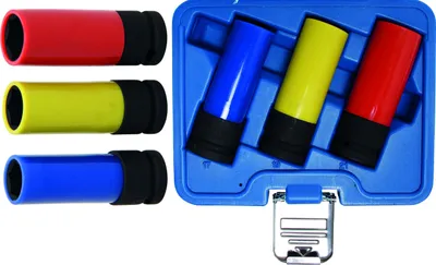 Produktbild von BGS 7300 Kraft-Schoneinsatz-Set, 12,5 (1/2)  17, 19 und 21 mm