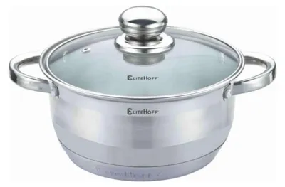 Produktbild von Elitehoff Edelstahltopf 26cm 8,2L mit Deckel Induktion