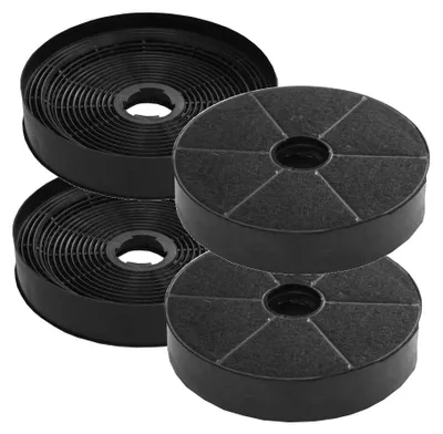 Produktbild von Super Sparset: 4 Stück Ersatzkohlefilter passend für Amica KF 17191 Dunstabzugshaubenzubehör Kohlefilter für KH 17187 E, KH 17188 E, FH 17174 E, FH 17175 E, ( KF17191 )