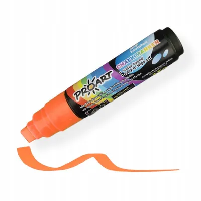 Zdjęcie produktu dla MARKER KREDOWY do szyb LEVIATAN 15g KREDA marker do tablic POMARAŃCZOWY