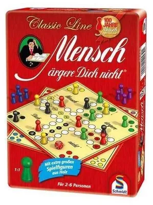 Zdjęcie produktu dla Schmidt Spiele Gra rodzinna Gra strategiczna Classic Line Mensch ärgere Dich nicht 49439