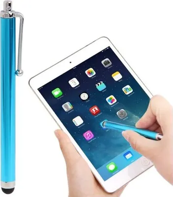 Produktbild von 2x Display Touch Pen Eingabe Stift für iPad iPhone Samsung Huawei Xiaomi Hell Blau