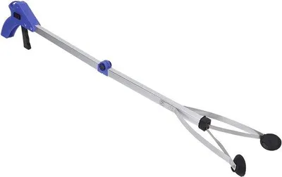 Immagine prodotto di Pinza per barre di sollevamento - Pinza per la raccolta dei rifiuti - Impugnatura blu.