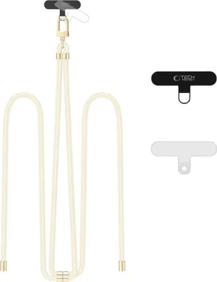 Produktbild von Tech-Protect C7S Rope Crossbody Strap Beige/Gold