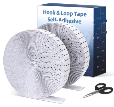 Productafbeelding van Zelfklevend Klettband Set - 2 Rollen (8 m x 2 cm) voor DIY en Wandbevestiging