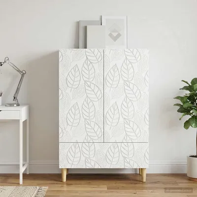 Image de Buffet vidaXL blanc 66 x 34,5 x 95 cm en aggloméré