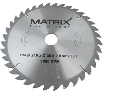 Produktbild von MATRIX Sägeblatt Ersatzsägeblatt 216 mm für Gehrungssäge MTS 2050-216 Duo