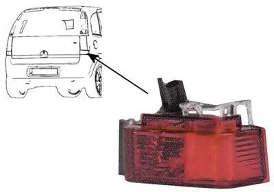 Produktbild von VAN WEZEL Rückstrahler 3781940 Rechts für OPEL Meriva A (X03)