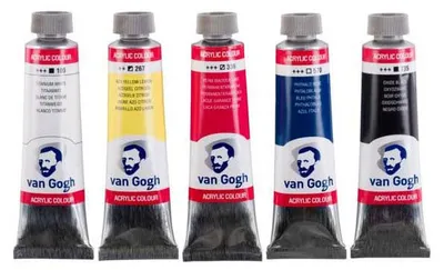 Productafbeelding van Van Gogh - Van Gogh acrylverf, basisset met 5 kleuren van 40 ml